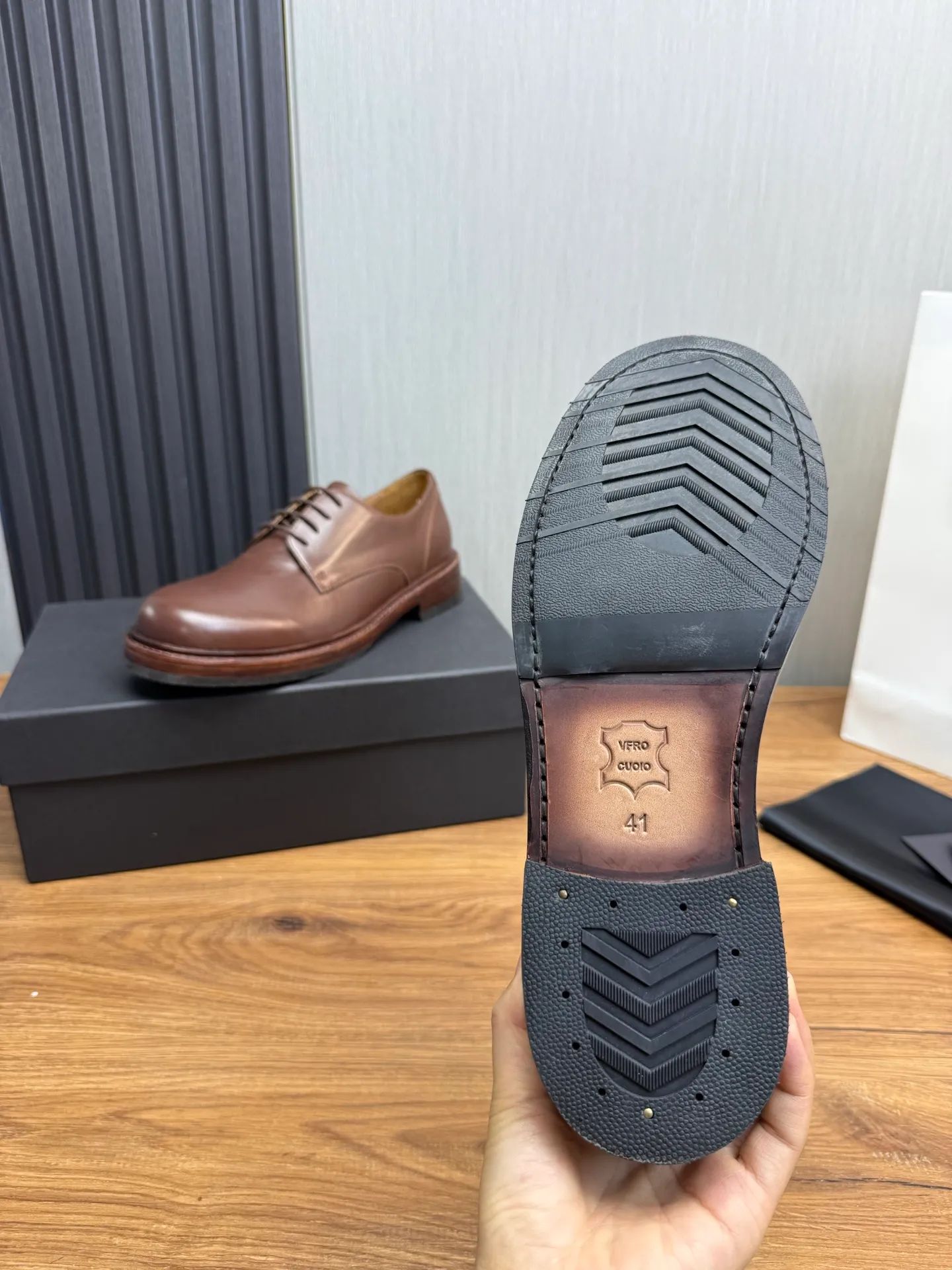 Men's shoes💰760💰 Prada.PRADA men's business casual leather shoes, 1:1 shipment ⬆️Luxurious and noble👞All imported original brand leather materials, just to create a more comfortable wearing experience, upper: original cowhide ➕Imported full cow lining, original genuine leather outsole ✔️36-45 (38.45 non-returnable)